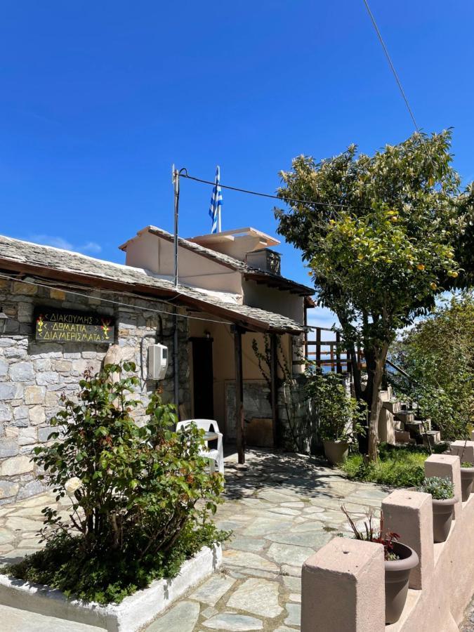 Double Studio Room In Mylopotamos With Beautifull View Tsagaráda Eksteriør bilde